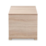 Baxton Studio Jasper Cat Litter Box Cover House, Oak (157-9543-HiT) Baxton Studio