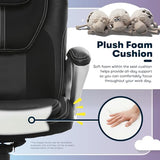 Serta Amplify Executive Office Chair with Faux Leather and Mesh, Adjustable Ergonomic Comfy Seat with Lumbar Support, Modern Computer DeskChairs, Swivel Rolling Wheels, Black Serta