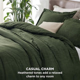 Bedsure Twin/Twin XL Comforter Set - Dark Green Soft Bedding for All Seasons, Cationic Dyed Bed Set, 2 Pieces, 1 Twin Size Comforter (68"x88") and 1 Pillow Sham (20"x26"+2") Bedsure