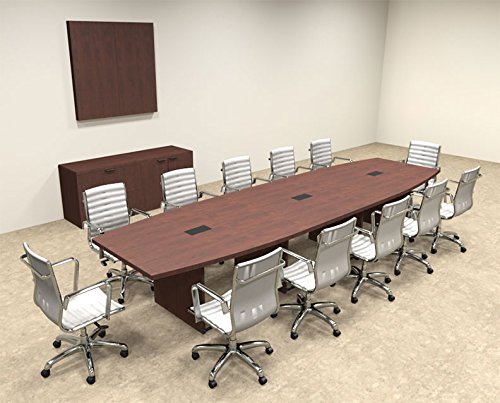 Modern Boat Shaped 14' Feet Conference Table, OF-CON-C67 UTM Furniture