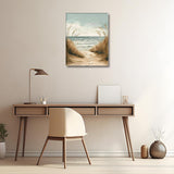 Paint by Numbers Kit for Adults Beginner Beach Paint by Number Seaside Adult Paint by Number Kits On Canvas Coastline Paint by Numbers DIY Adult Paint by Numbers Home Decor, 16 x20 Inch HULDFRDA