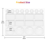 Sweaty Pony 20 Well Watercolor Paint Tray Palette Pallet Acrylic Painting Mixing Plastic Artist Large Square Palette, 13 x 10 Inches, White, 1PCS Sweaty Pony