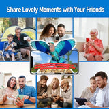 Tinllaans Bird Feeder with Camera,Smart Bird Feeder Camera with Solar Panel,2.5K HD Wild Bird Camera AI Identify Bird Species Auto Capture Videos & Tinllaans