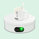 Exhibition Stand for Sublimation Tumbler, 360° Mute Electrical Rotating Show Stand for 20oz&30oz Sublimation Blanks Tumblers, Cup, Sublimation Tumblers Skinny Straight, Heat Press Cup. (White) iHMeiju