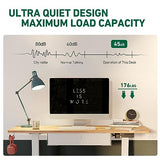 FEZIBO 40 x 24 Inches Standing Desk with Drawer, Adjustable Height Electric Stand up Desk with Storage, Sit Stand Home Office Desk, Ergonomic Computer Desk, White FEZIBO