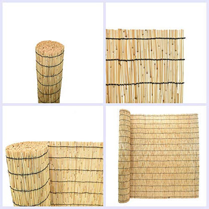 Mininfa Natural Reed Fencing, Eco-Friendly Reed Fence, 4 feet High x 13 feet Long, Reed Screen for Garden, Privacy - WoodArtSupply