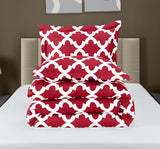 King Comforter Set 3 Piece Red by Utopia Bedding, Printed Comforters King Size, Bedding Comforters Sets, Down Alternative Soft Bed Set, 1 Comforter (90 x 102 inches) 2 Pillow Shams (20 x 36 inches)
