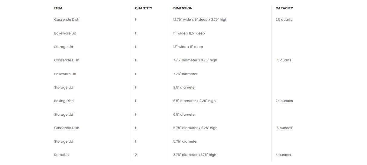 CorningWare French White 12-Pc Ceramic Bakeware Set with Lids, Chip and Crack Resistant Stoneware Baking Dish, Microwave, Dishwasher, Oven, Freezer and Fridge Safe CorningWare