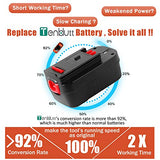 TenHutt 【Lithium-ion | NOT Ni-Mh】 2Pack 3.0Ah 18V Replacement Battery for Black and Decker 18V HPB18 HPB18-OPE 244760-00 A1718 FS18FL FSB18 Firestorm Cordless Power Tools lithium Battery TenHutt