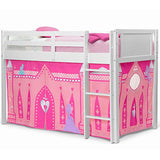 Delta Children Loft Bed Tent Curtain Set for Low Twin, Disney Princess Delta Children