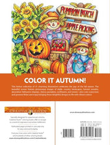Creative Haven Autumn Harvest Coloring Book (Adult Coloring Books: Seasons) WoodArtSupply
