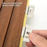 Art3d Slat Wall Panels, WPC Soundproof 3D Wall Paneling for Interior Wall Decor, TV Background, 8-Pack 96 x 6 in. Teak Art3d