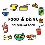 Food & Drink Colouring Book (Simple & Easy Colouring Books by ali) Independently Published