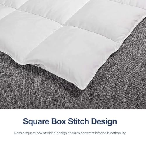 ACCURATEX Duvet Insert Super Queen Comforter 98x98- Fluffy Down Alternative Fill Hotel Collection Comforter,Lightweight Soft All Season Duvet Insert with Corner Tabs - Machine Washable,White ACCURATEX