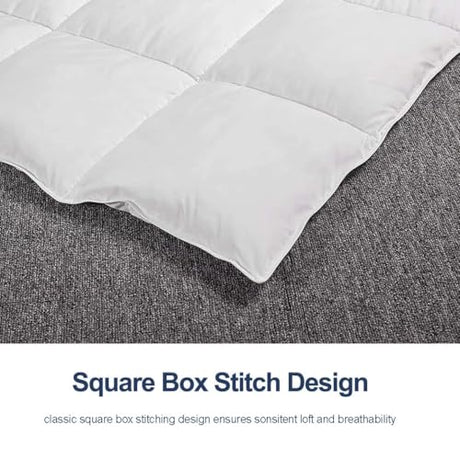 ACCURATEX Duvet Insert Super Queen Comforter 98x98- Fluffy Down Alternative Fill Hotel Collection Comforter,Lightweight Soft All Season Duvet Insert with Corner Tabs - Machine Washable,White ACCURATEX