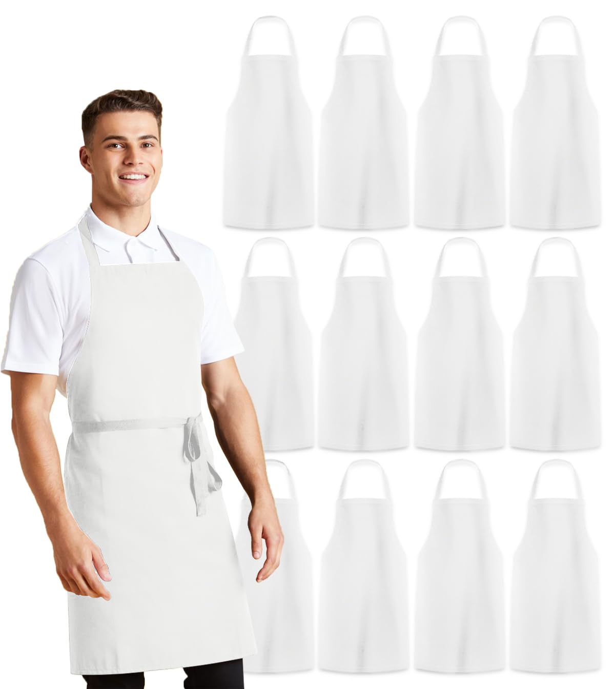 White aprons for adults white apron for women cooking aprons for mens apron kitchen apron women chef apron for men bbq apron for men bulk aprons bulk cooking aprons for women