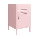 Novogratz Cache Metal Locker End Table, Bashful Pink Novogratz