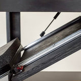 American Furniture Classics Gun Concealment Nightstand End Table, Chic Black with Honey Top American Furniture Classics