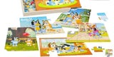Bluey 5 Wood Puzzles with Storage Box, 72 Exclusive Mickey Mouse Clubhouse Stickers and Star Wars 300+ Stickers Bundle for Kids - Ages 3 and Up Spin Master