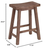 Boraam Sonoma, Barnwood Wire-Brush, 24-Inch Boraam