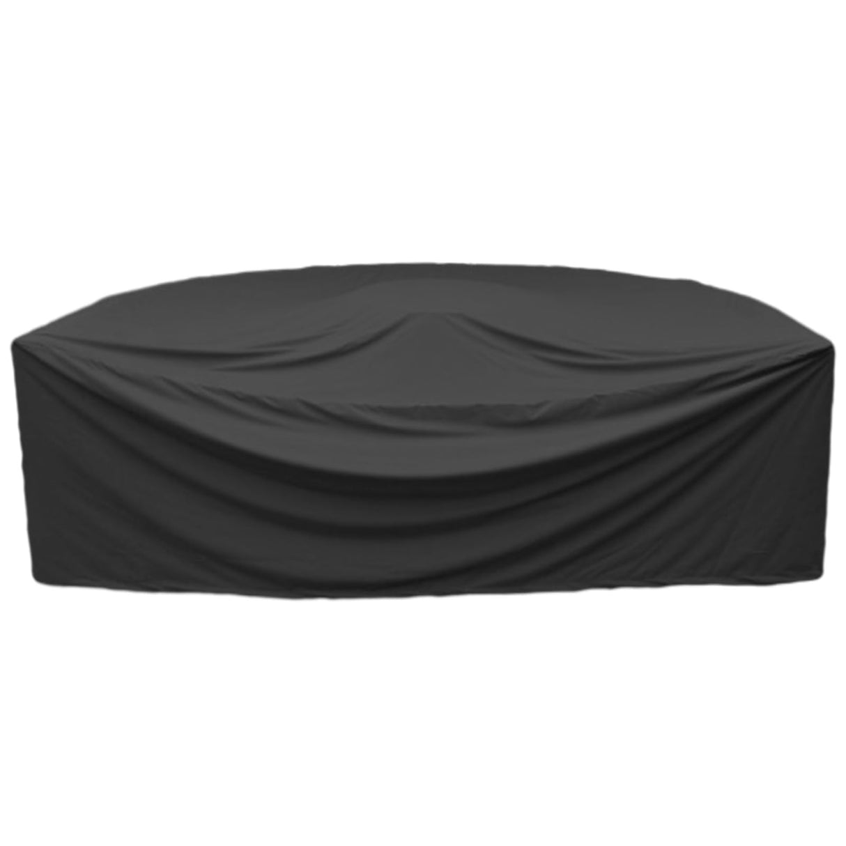 Half Moon Patio Furniture Set Covers, Half Moon Outdoor Sectional Cover Waterproof, Semi Circle Patio Sofa Couch Cover with Drawstring and Adjustable Shoulder Strap (125*59*30inch,Black) ZHMIZHAM