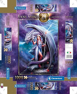 Clementoni - 39525 - Anne Stokes Puzzle - Dragon Mage - 1000 Pieces - Made in Italy - Jigsaw Puzzles for Adult Clementoni