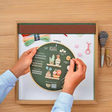 TIANLIN 4 Pack Embroidery Kit for Beginners,Adults DIY Starter Kit,Cross Stitching Kits with Flower Stamped Patterns,Hoop,Tools,Colorful Threads with Needles,Hand Craft Lover Gift