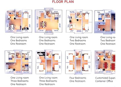 ZARMANN Prefab Mobile Homes, 20ft, 30ft, and 40ft, Modular Living Solutions for Portable Housing (Creamy, 30ft)