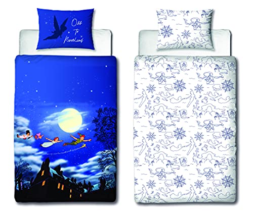 Character World Disney Peter Pan Happy Single Duvet Cover Set Character World