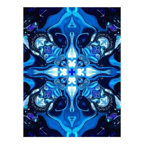 TZTTZT Diamond Art Kits for Adults - Blue Abstract Kaleidoscope Design Diamond Painting Kits for Adults Beginner, Frameless Diamond Painting Craft for Home Wall Decor TZTTZT