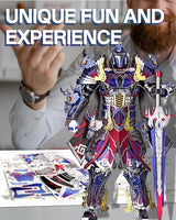 Piececool 3D Metal Puzzles Mecha Model Kits-The Titan Figure Model Building Blocks Kits for Adults, DIY Brain Teaser 3D Puzzle for Men Teen Students Hobbies Fidget Gifts -157 Pcs