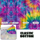 NETILGEN Rainbow Tie Dye Print Stretch Armless Futon Cover Sofa Couch Slipcovers Folding Armless Sofa Bed Slipcovers Furniture Protector Machine Washable NETILGEN