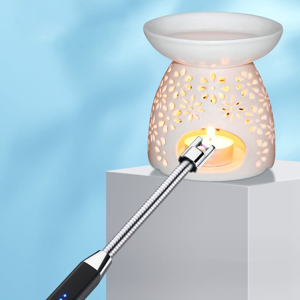 GRILLMATIC Windproof, Rechargeable, Flexible Neck, Lithium Ion, Electronic, Butane Free, Flameless, USB Grill Lighter GRILLMATIC