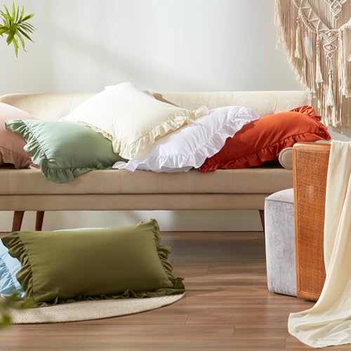 Anluoer Twin Comforter Set 5 Piece, Pink Bed in a Bag with Sheets, All Season Ruffle Shabby Chic Bedding Sets with 1 Comforter, 1 Pillow Sham, 1 Pillowcase, 1 Fitted Sheet Anluoer