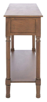 SAFAVIEH Home Collection Landers Brown 3-Drawer Console Table CNS5711C Safavieh