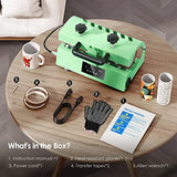 SLIMSTY Tumbler Heat Press Machine,110V Auto Timer Cup Mug Heat Press Machine for 11-30oz Sublimation Straight Tumbler Bottles,Ceramic Mugs,Glass Cans Heat Transfer Print with Temp&Timer Setting SLIMSTY