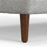 SIMPLIHOME Livingston 90-inch Wide Sofa in Mist Grey Woven-Blend Fabric, Handcrafted Mid-Century Modern Oversized 3-Seater Couch Sofa for Living Room or Family Room, Solid Wood Frame SIMPLIHOME