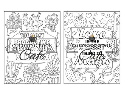 You Are Amazing: Inspirational Coloring Book for Adults Featuring Positive Quotes and Motivational Phrases for Stress Relief and Relaxation