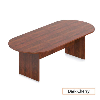 GOF 6FT, 8FT, 10FT Conference Table & Chair (G11750B) Set, Dark Cherry, Espresso, Artisan Grey, Mahogany, Walnut (8ft Table with 6 Chairs, Dark Cherry) - WoodArtSupply