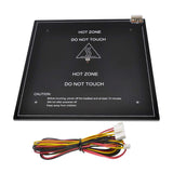 24V 220W Aluminum Ender 3 Heated Bed Ender 3 Pro Heatbed 235×235x3mm with Cable for Ender-3 /Ender 3X / Ender 3Pro 3D Printers DIY Kit (Aluminum 24V) POLISI3D