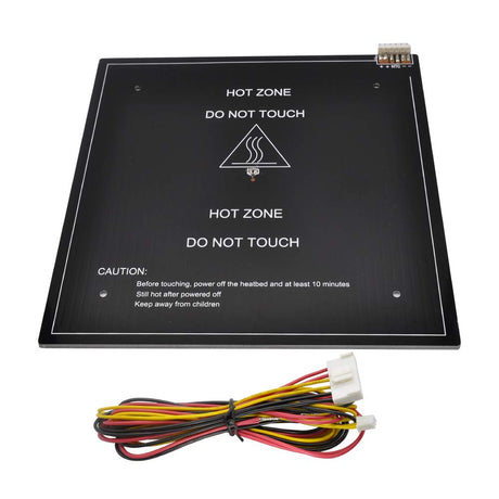 24V 220W Aluminum Ender 3 Heated Bed Ender 3 Pro Heatbed 235×235x3mm with Cable for Ender-3 /Ender 3X / Ender 3Pro 3D Printers DIY Kit (Aluminum 24V) POLISI3D