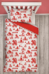 Nintendo Mario Closeup Single Duvet Cover Set Character World