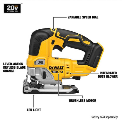 DEWALT 20V MAX XR Jig Saw (DCS334P1) - WoodArtSupply