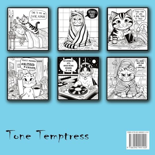 Cat Coloring Book for Adults: A Snarky and Sassy Collection for Cat Lovers Seeking Relaxation and Humor WoodArtSupply