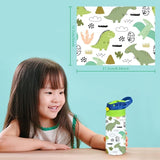 XccMe Sublimation Sippy Cup,12oz Stainless Steel Toddler Water Bottle,Double Wall Vacuum Insulated Sippy Tumbler with Handle Spill Proof and Shrink Films,Children Thermos XccMe