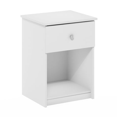 Furinno Tidur Nightstand, 1-Pack, White Furinno