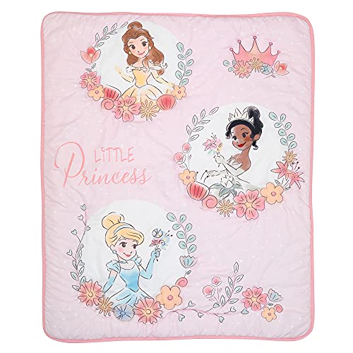 Lambs & Ivy (LAMCR) Disney Princesses Nursery Baby Crib Bedding Set, Pink, 3 Count Lambs & Ivy