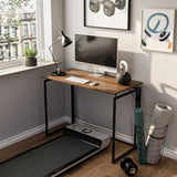 alawooder Folding Desk - 31.5" Wood Top Foldable Desk for Small Spaces | No Assembly Required Compact Desk for Home Office, Writing, and Study alawooder