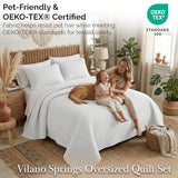 Southshore Fine Living, Inc. White Queen Quilt Bedding Set, Dual Fit Luxury Bedding Quilts, Queen Size Bedspread Coverlet, Full Size Quilted Comforter Bed Spread w/Pillow Shams, White Quilts Southshore Fine Living, Inc.