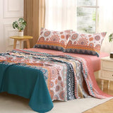 MUXHOMO Full Size 4 Piece Sheet Set, Soft & Breathable Sheet for Bedroom with Deep Pocket Up to 16", Wrinkle-Free & Cooling Bed Sheet with Flat Sheet, Fitted Sheet & Pillowcases - Bohemian Flowers MUXHOMO